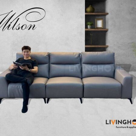 Sofa Băng Da Kết Hợp Ghế Sofa Thư Giản Chỉnh Điện - Wilson
