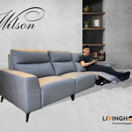 Sofa Băng Da Kết Hợp Ghế Thư Giãn - Wilson 10 Sofa Băng Da Kết Hợp Ghế Sofa Thư Giản Chỉnh Điện - Wilson