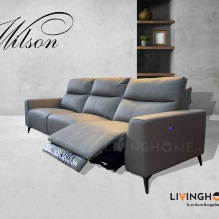 Sofa Băng Da Kết Hợp Ghế Thư Giãn - Wilson 11 Sofa Băng Da Kết Hợp Ghế Sofa Thư Giản Chỉnh Điện - Wilson