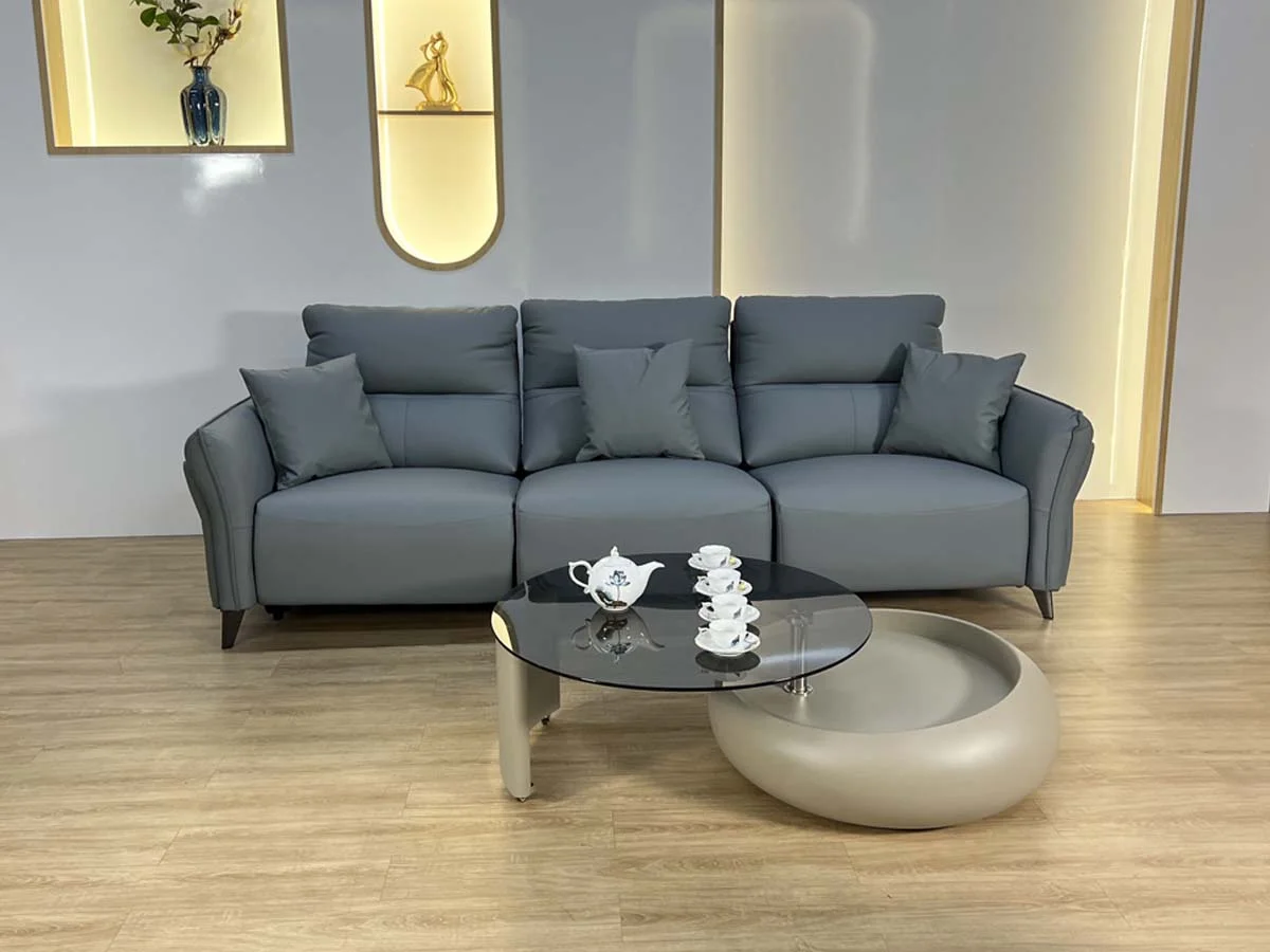 Sofa Da Bò Tích Hợp Ghế Thư Giãn Chỉnh Điện - NORIA 21 Sofa Da Bò Tích Hợp Ghế Thư Giãn Chỉnh Điện - NORIA