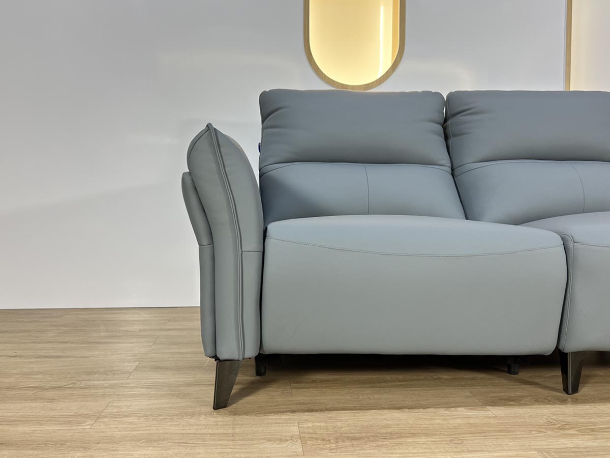 Sofa Da Bò Tích Hợp Ghế Thư Giãn Chỉnh Điện - NORIA 19 Sofa Da Bò Nhập Khẩu Tích Hợp Ghế Thư Giãn Chỉnh Điện - NORIA